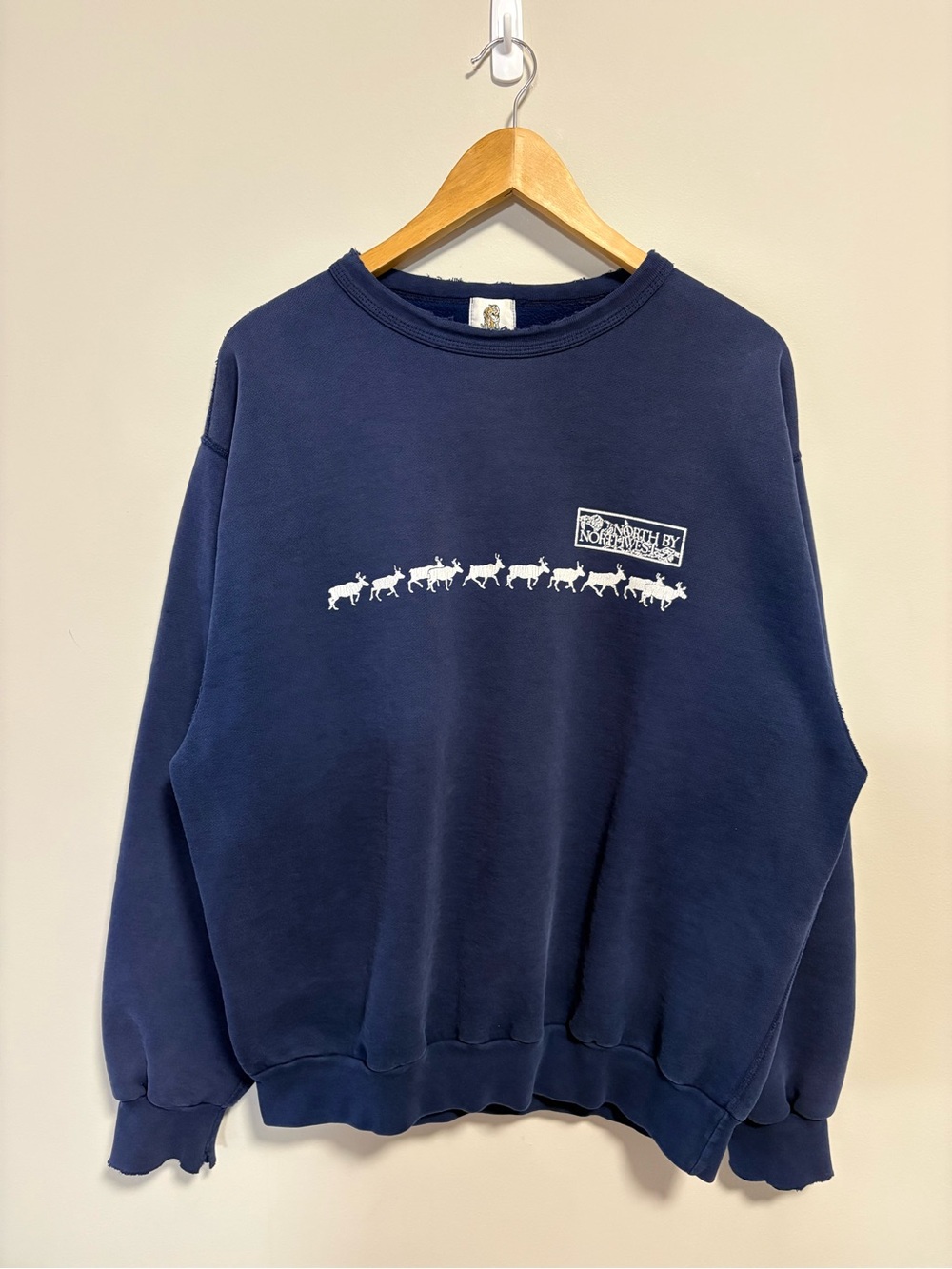 VTG 90s Tiger Brand Distressed North by Northwest Sweatshirt XL